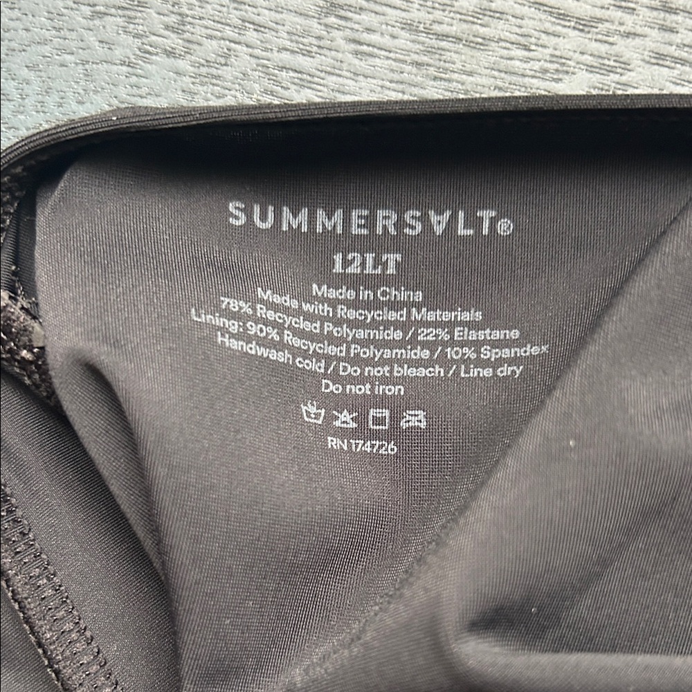 summersalt Black Ruffle One-Piece Swimsuit - Picture 2 of 4